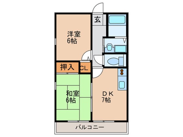 フォブール合川の物件間取画像